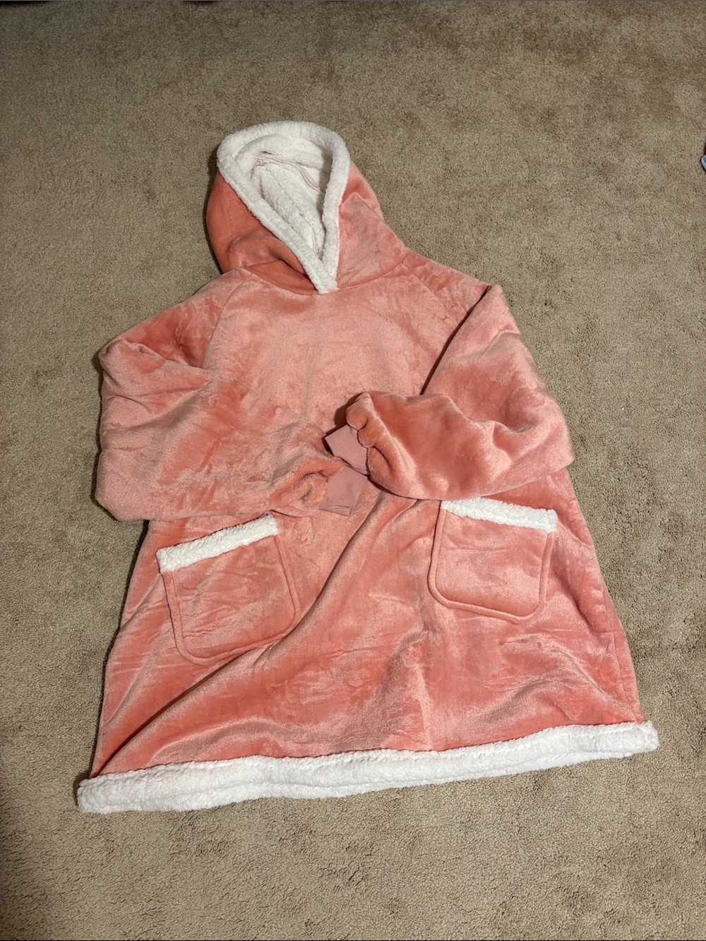 Hooded blanket sweatshirt